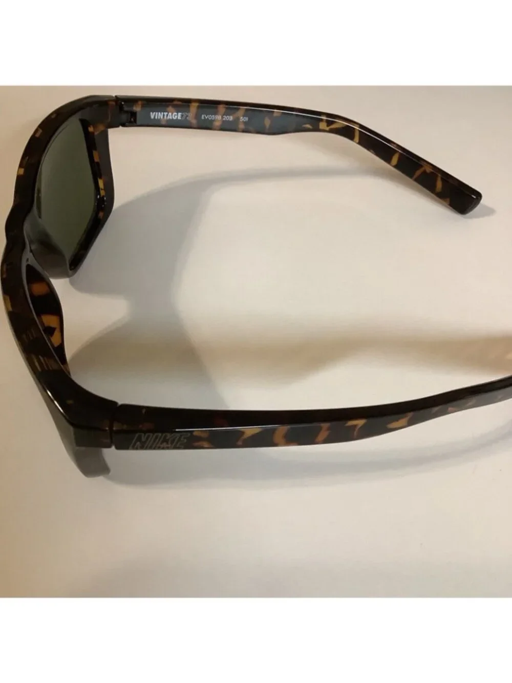 Nike Vintage 73 EV0598 203 501  Sunglasses Tortoise Shell Plastic Frame Green
